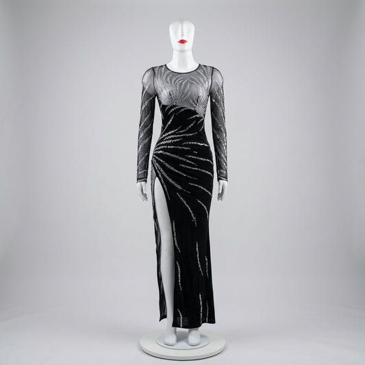 Vestido Noir Sirena - VD066