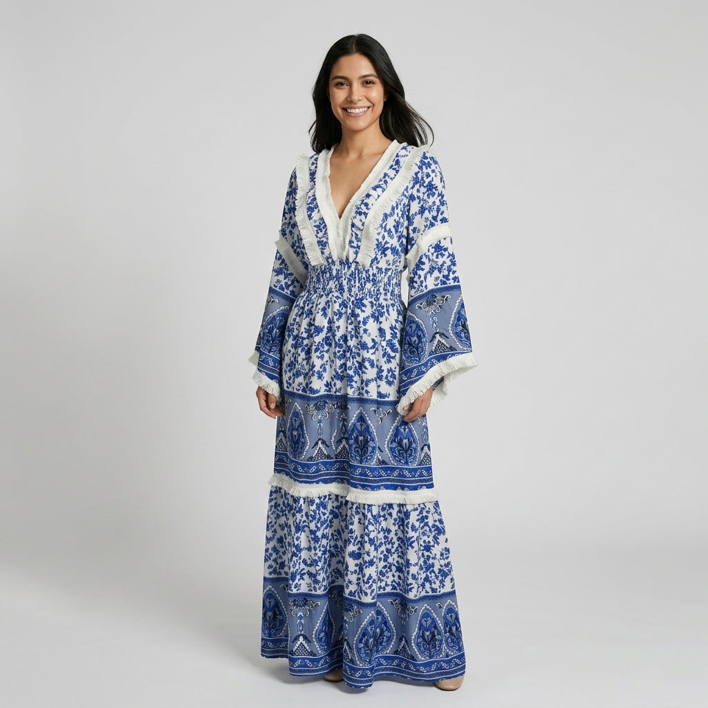 Vestido Primavera Azul - VD034