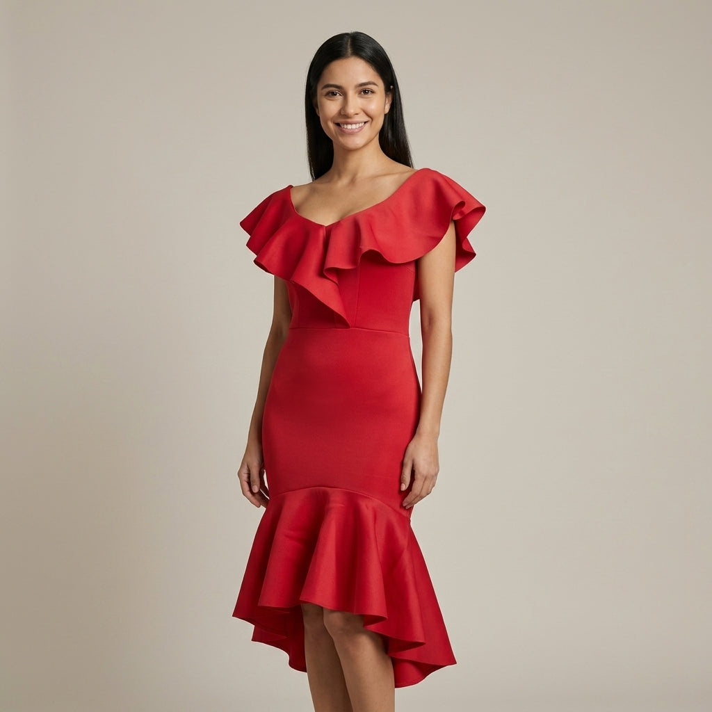 Vestido Rosa Roja - VD050