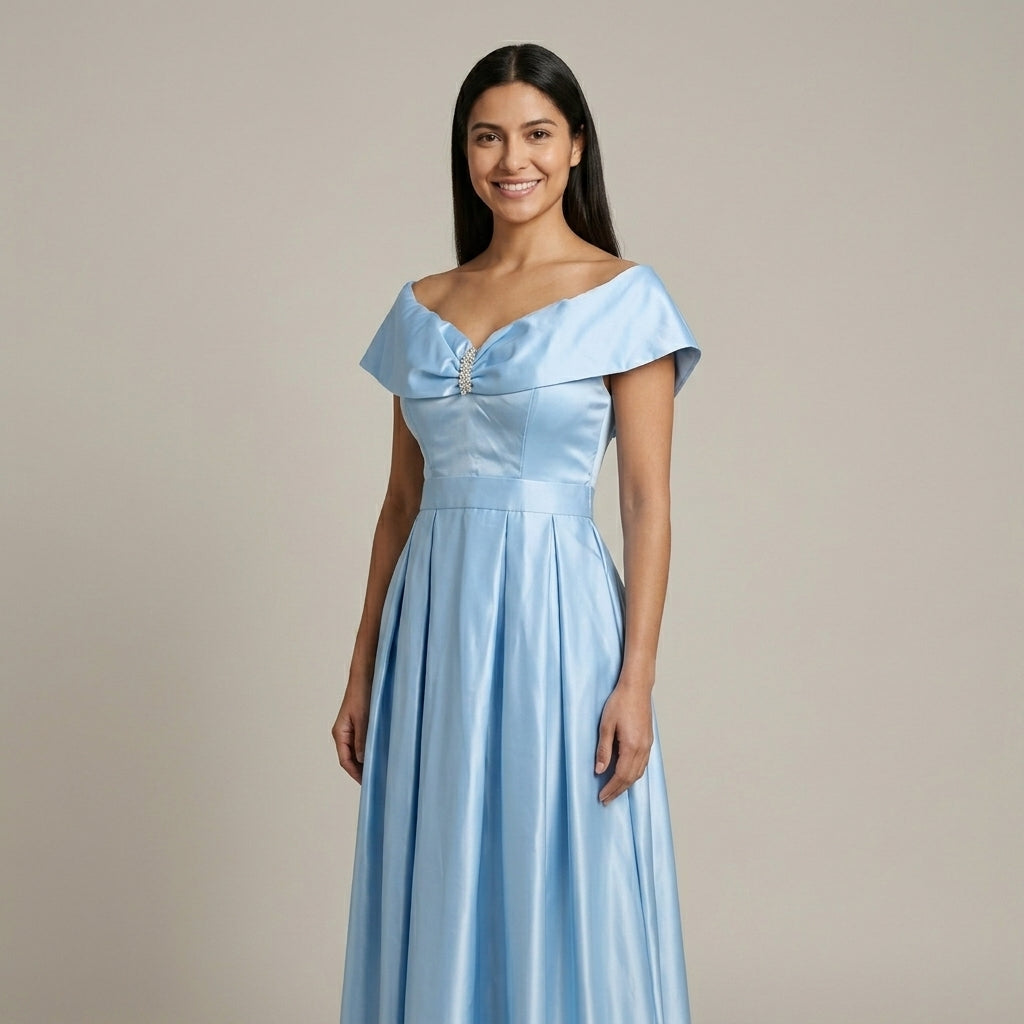 Vestido Aurora Celeste - VD025