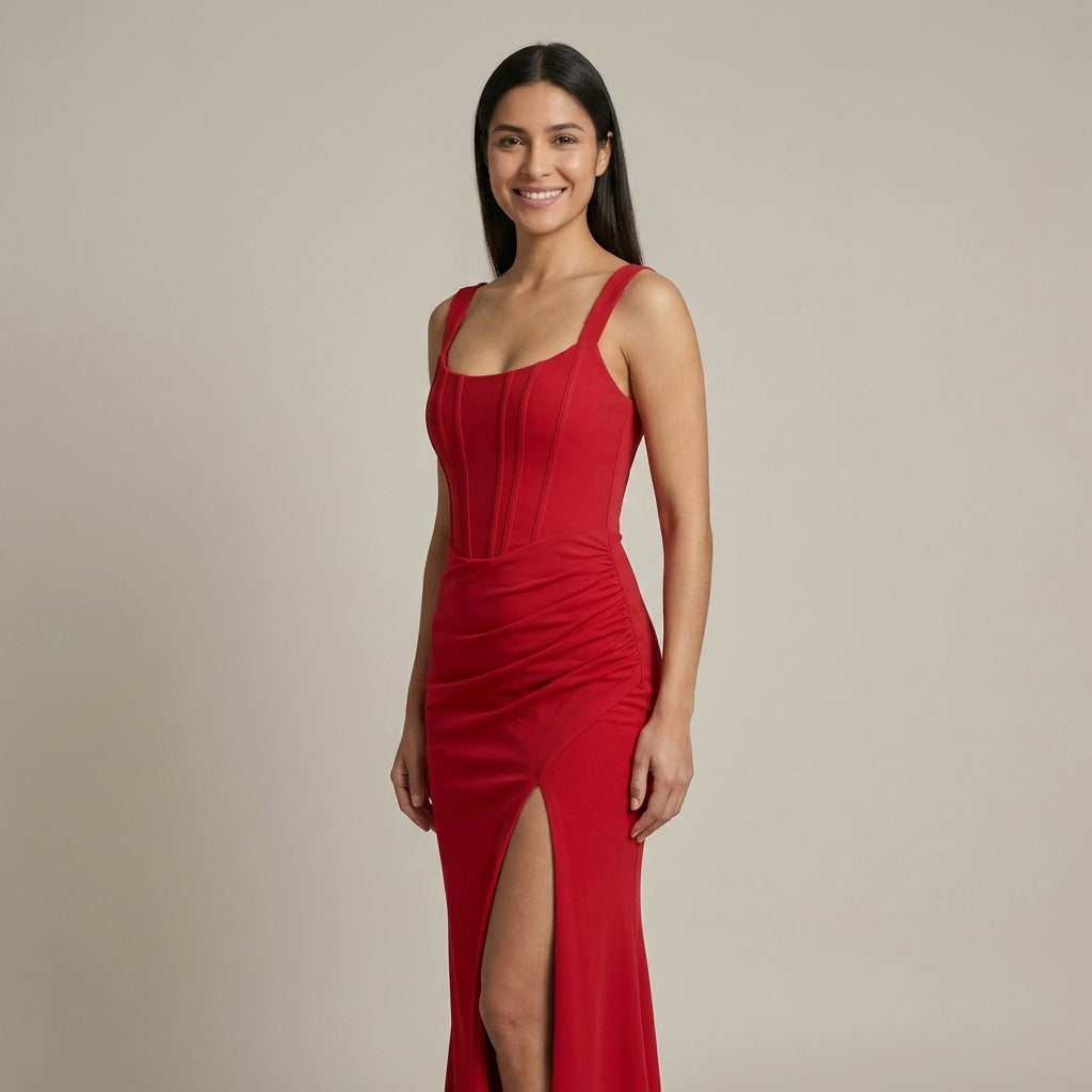 Vestido Granate - VD049