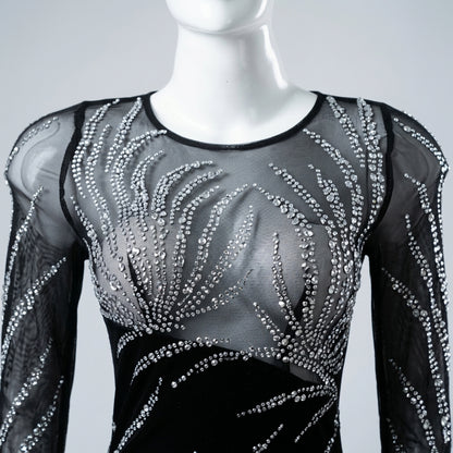 Vestido Noir Sirena - VD066