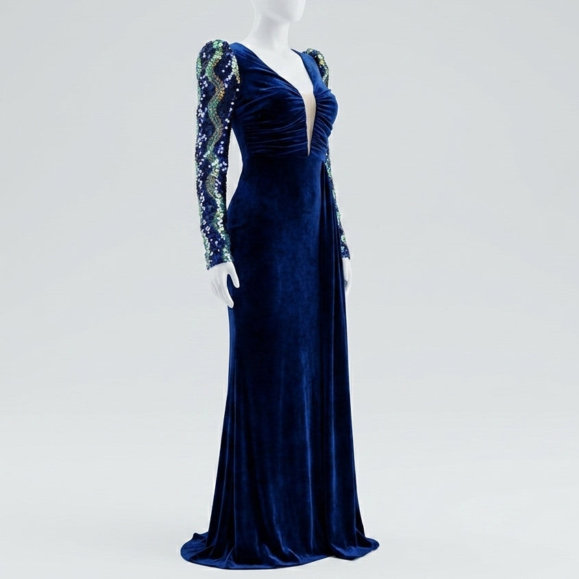 Vestido Azul Royal - VD033