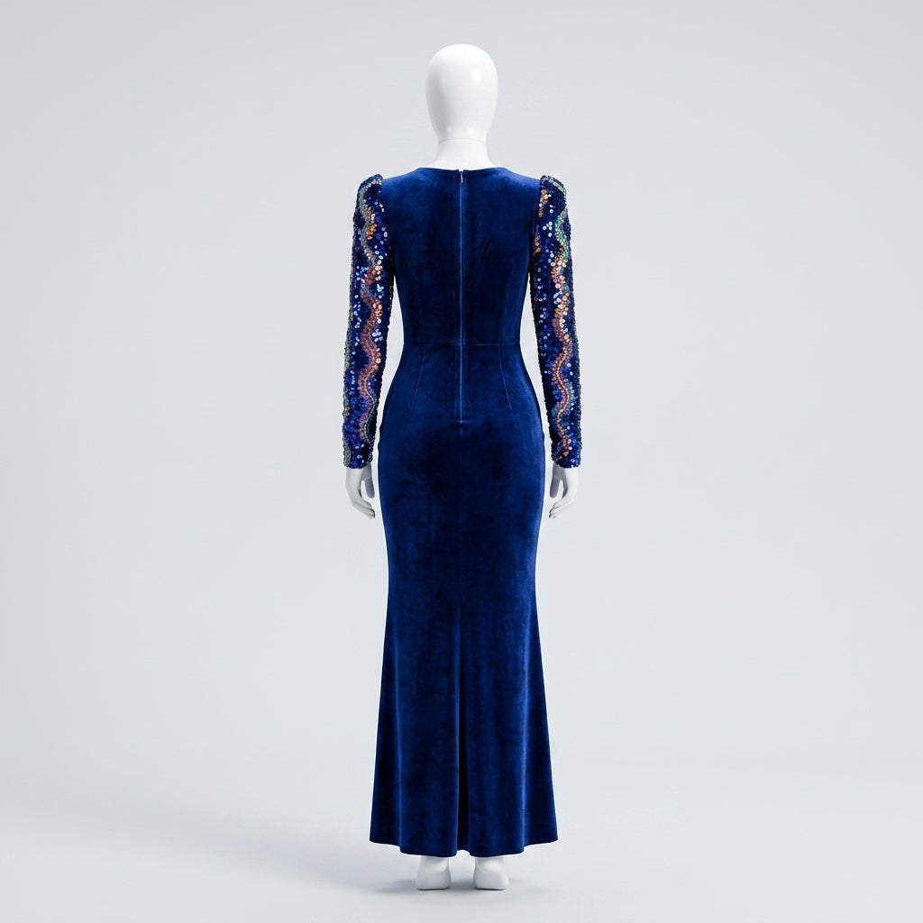 Vestido Azul Royal - VD033