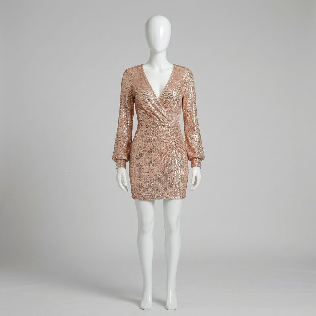 Vestido Champagne Rosé - VD076