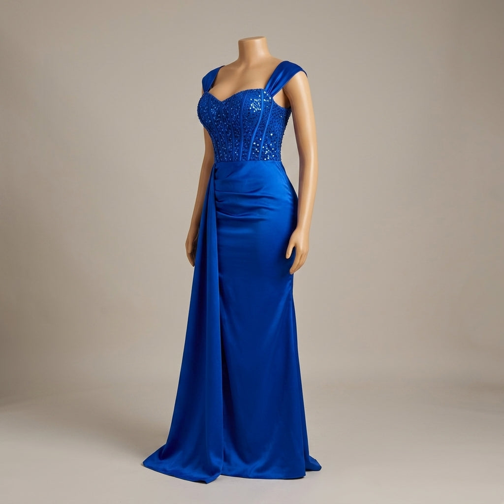 Vestido Océano Azul - VD035