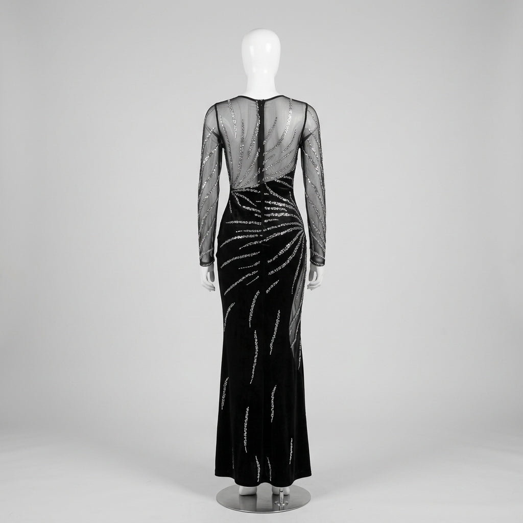 Vestido Noir Sirena - VD066