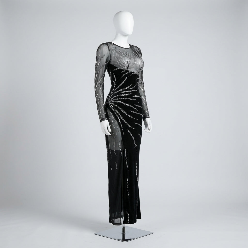 Vestido Noir Sirena - VD066
