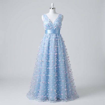 Vestido Primavera Celeste - VD024