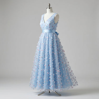 Vestido Primavera Celeste - VD024