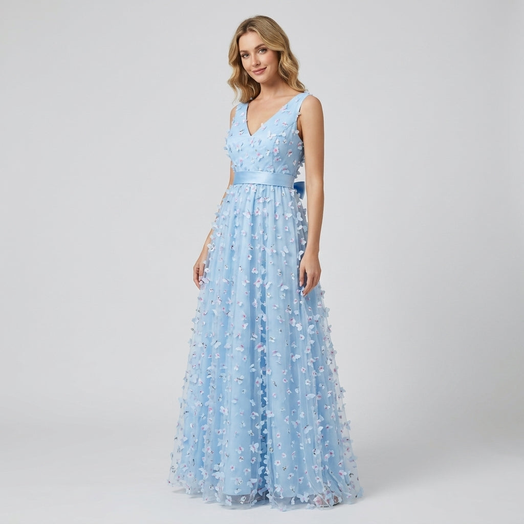 Vestido Primavera Celeste - VD024