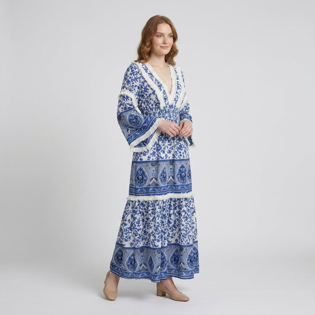 Vestido Primavera Azul - VD034