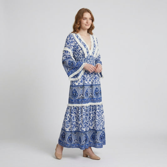 Vestido Primavera Azul - VD034