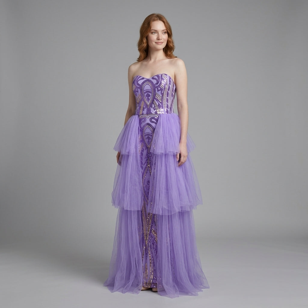 Vestido Aurora Violeta - VD044
