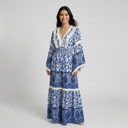 Vestido Primavera Azul - VD034