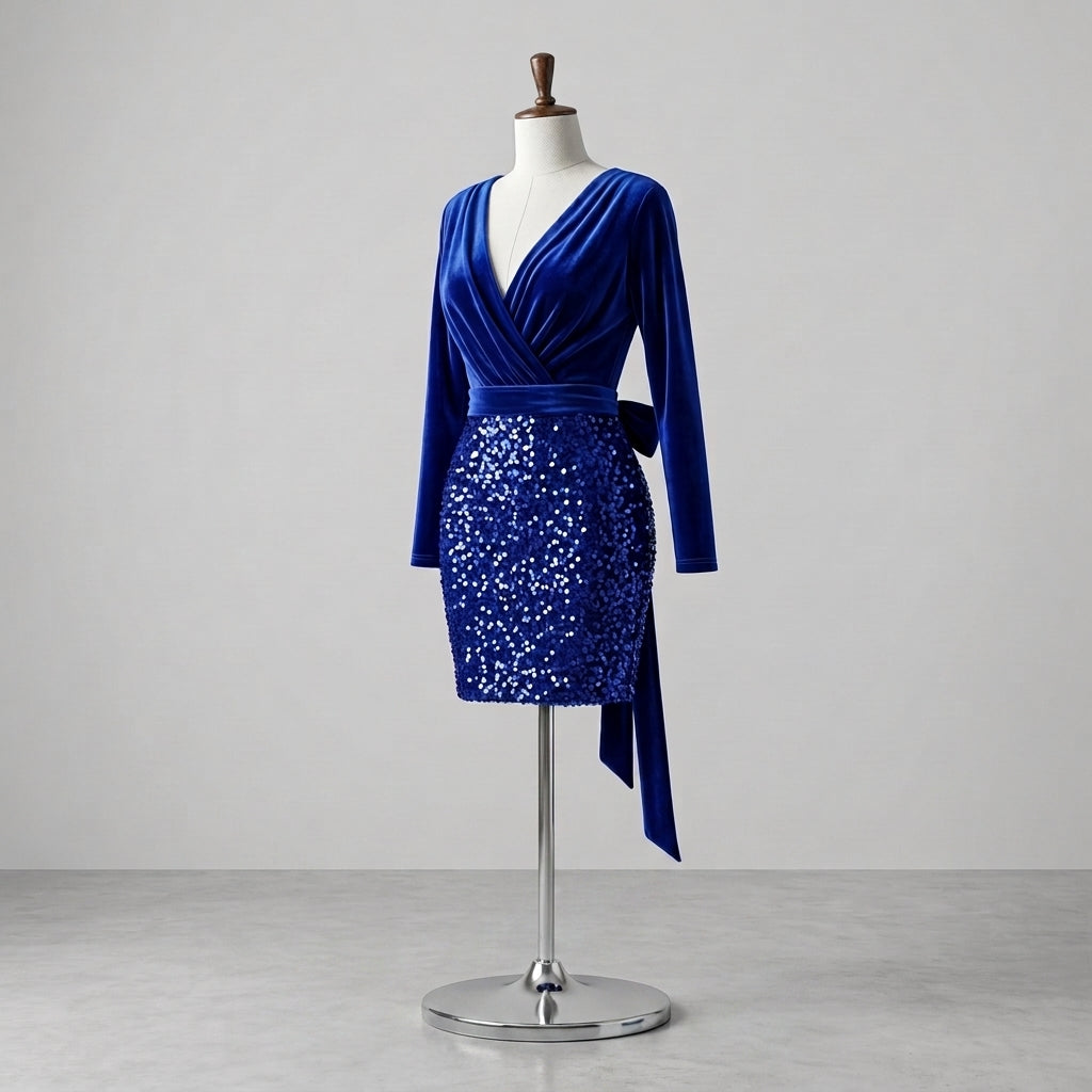 Vestido Noche Azul - VD032