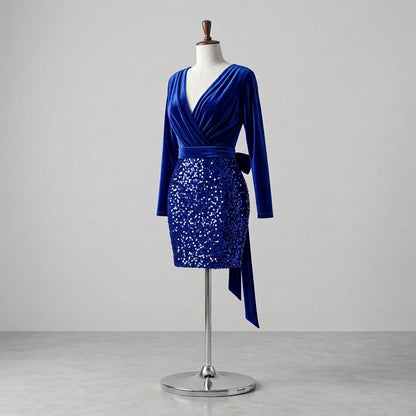 Vestido Noche Azul - VD032
