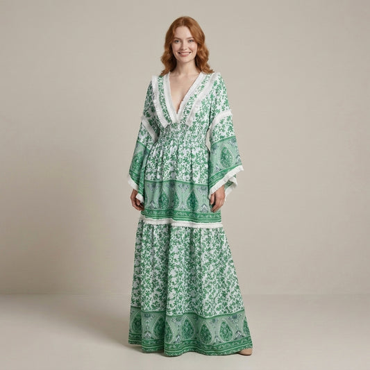 Vestido Primavera Verde - VD056