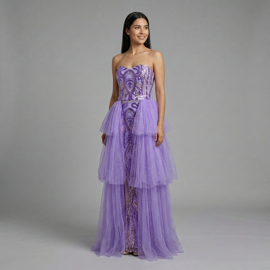 Vestido Aurora Violeta - VD044