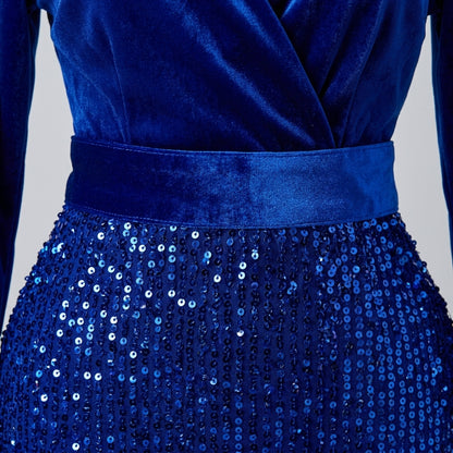 Vestido Noche Azul - VD032