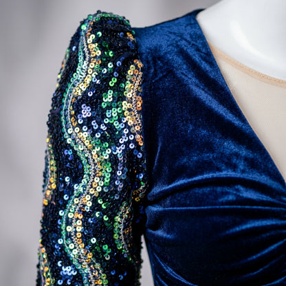 Vestido Azul Royal - VD033