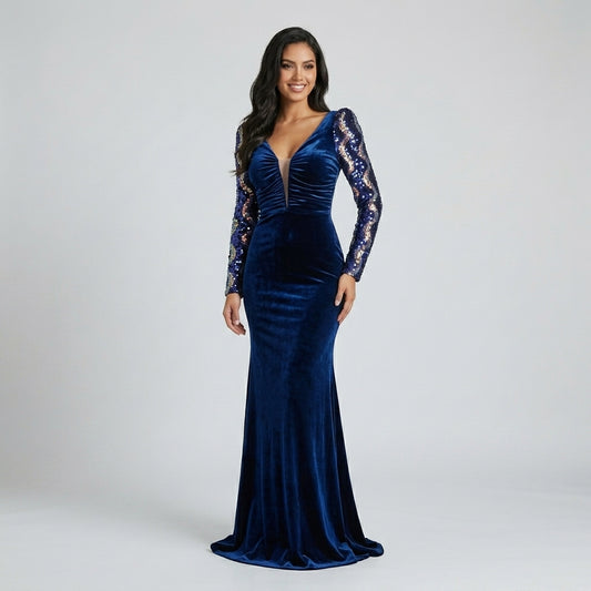Vestido Azul Royal - VD033