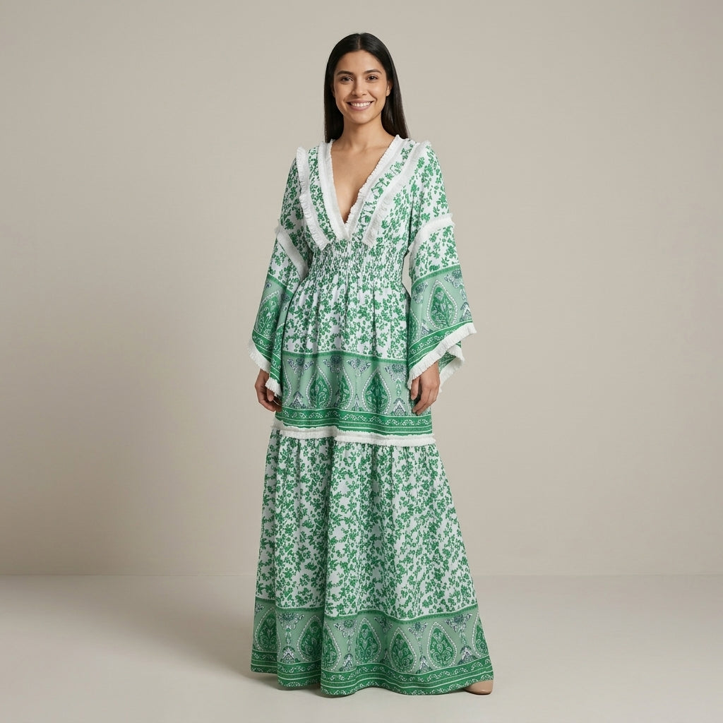 Vestido Primavera Verde - VD056