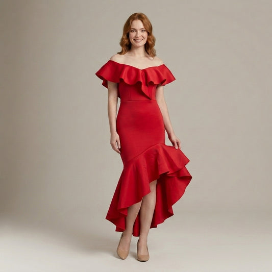 Vestido Rosa Roja - VD050